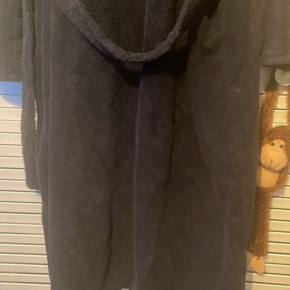 Solid black Victoria’s Secret, 100% cotton belted robe - Picture 4 of 9